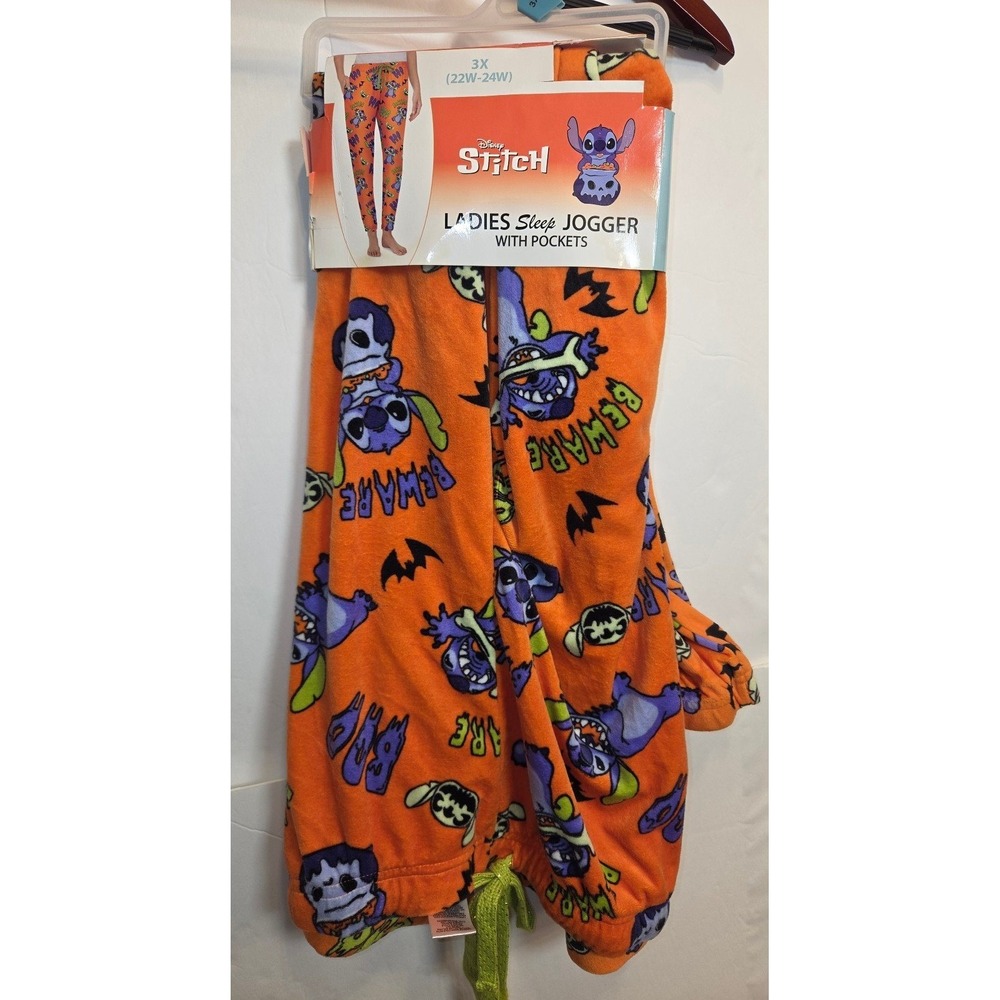 Disney Stitch Halloween Pajama Jogger Pants 3X